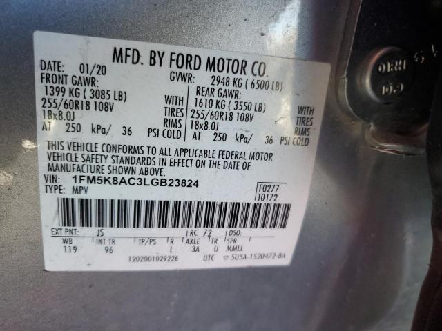 2020 FORD EXPLORER P #3292361269