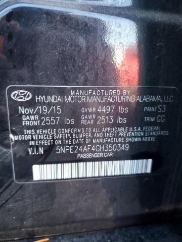 2016 HYUNDAI SONATA SE #3284169561