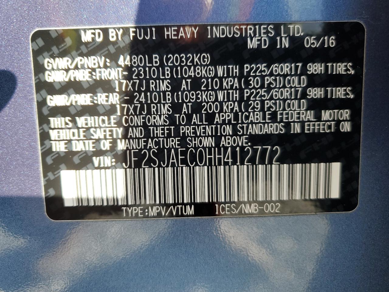 SUBARU FORESTER 2.5I PREMIUM