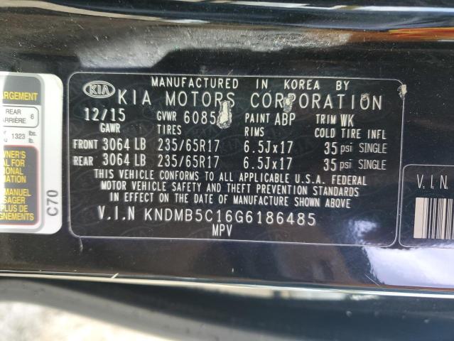 2016 KIA SEDONA LX #3294462507