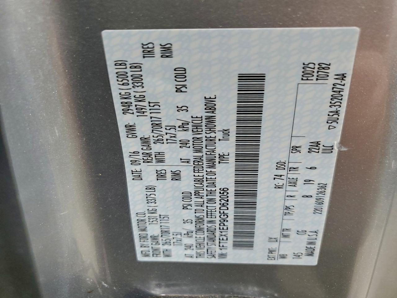 FORD F-150 SUPER CAB