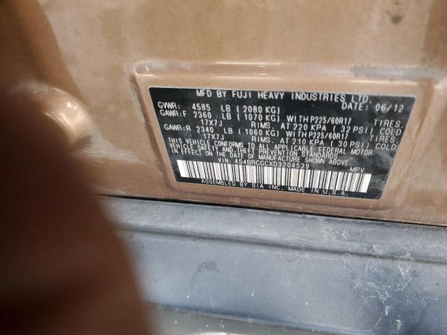 2013 SUBARU OUTBACK 2. - 4S4BRCGCXD3204529