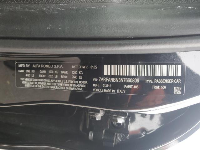 2022 ALFA ROMEO GIULIA SUP #3305462104