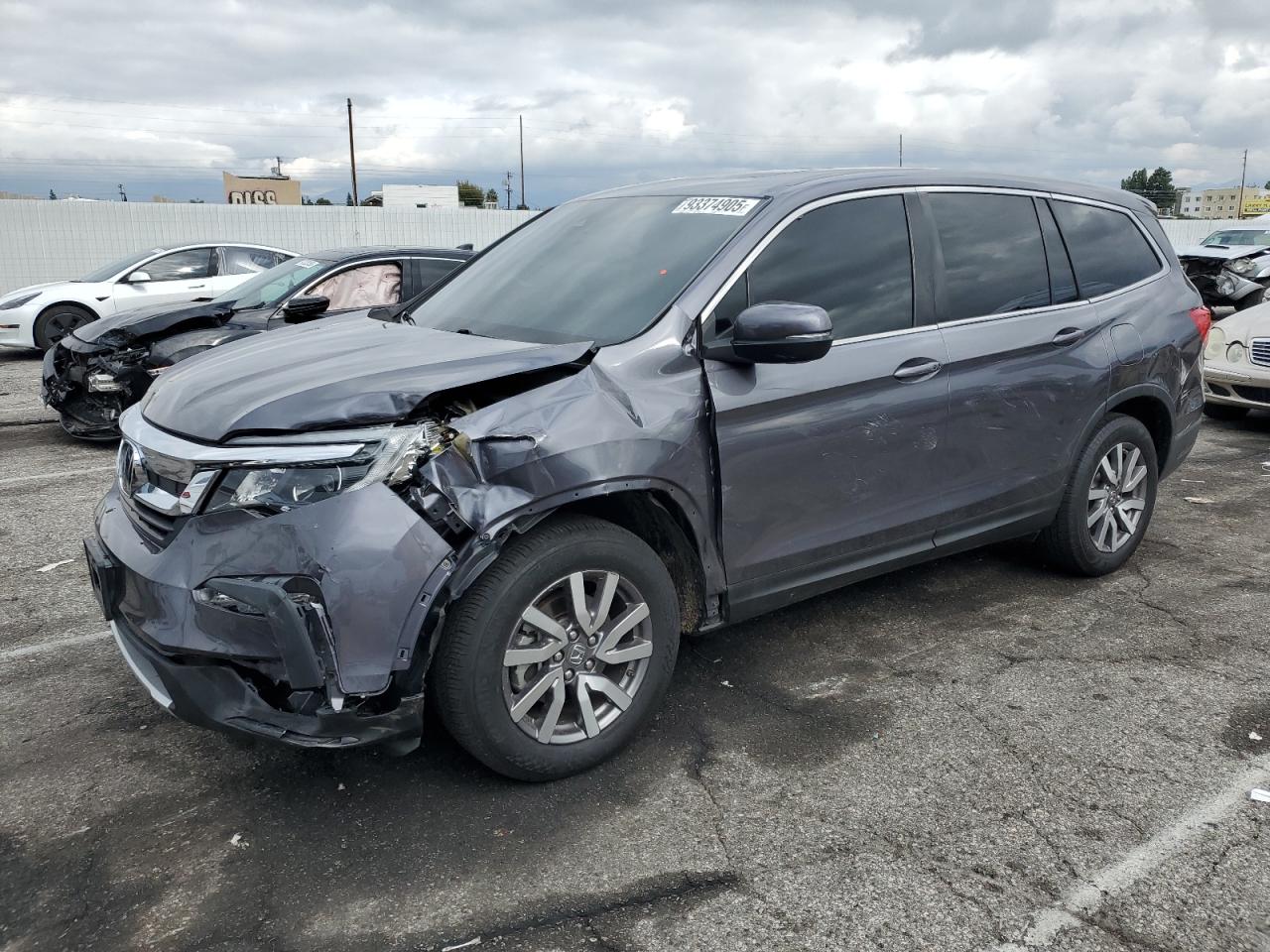 Lot #3312765122 2021 HONDA PILOT EXL