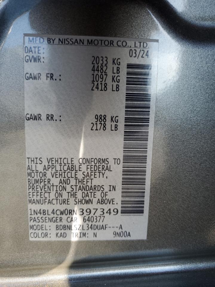 Lot #3302799921 2024 NISSAN ALTIMA SR