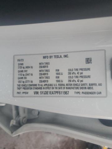 2023 TESLA MODEL 3 #3297975819