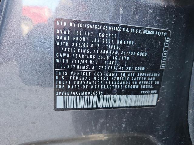 2021 VOLKSWAGEN TIGUAN SE #3297907772