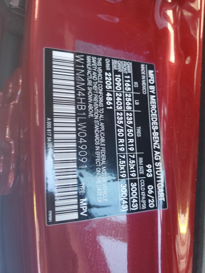 Lot #3315951081 2020 MERCEDES-BENZ GLB 250 4M