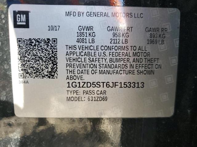 2018 CHEVROLET MALIBU LT #3287725212