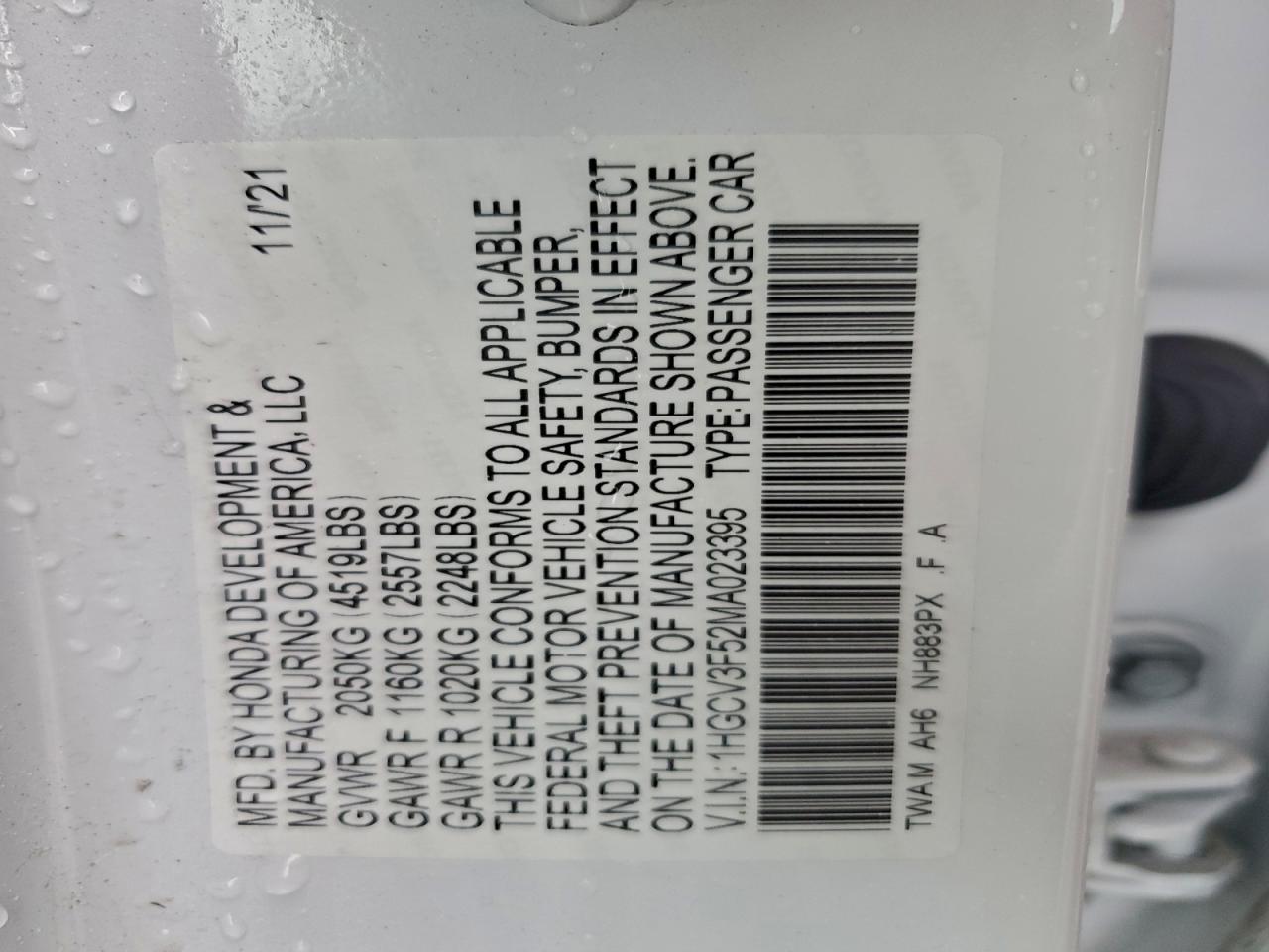 HONDA ACCORD HYBRID EXL