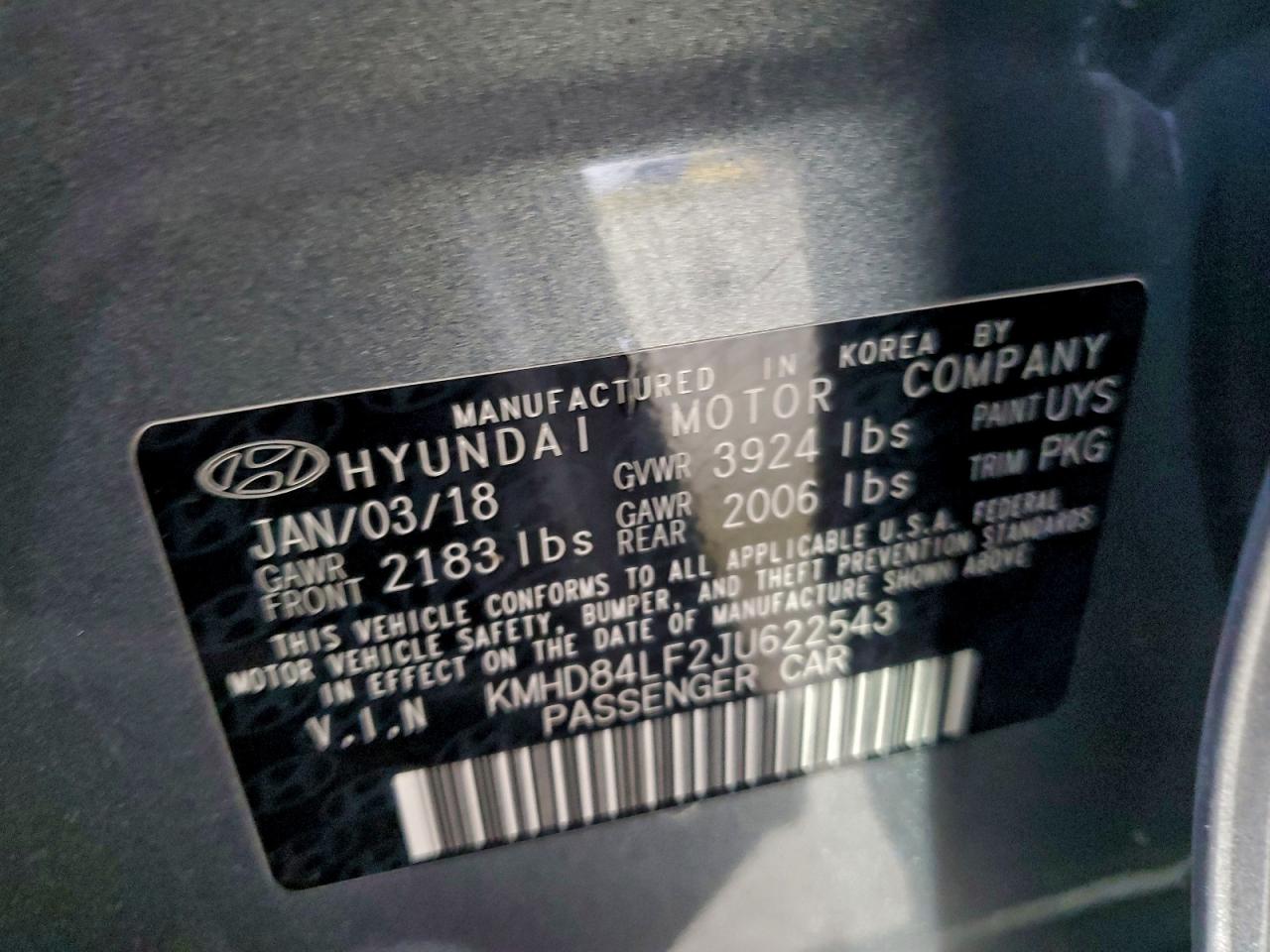 HYUNDAI ELANTRA SEL