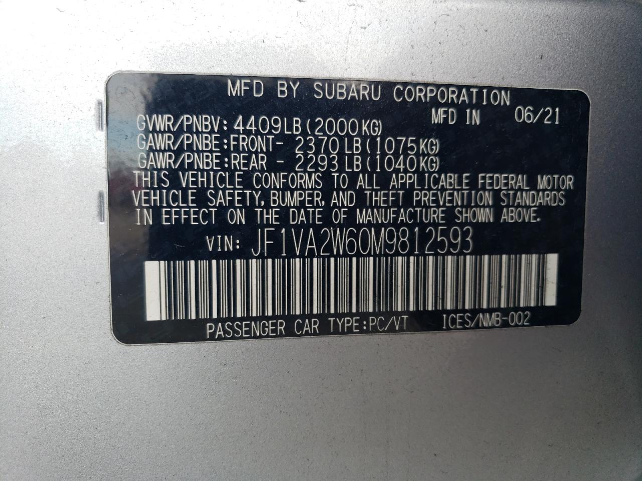 SUBARU WRX STI LIMITED