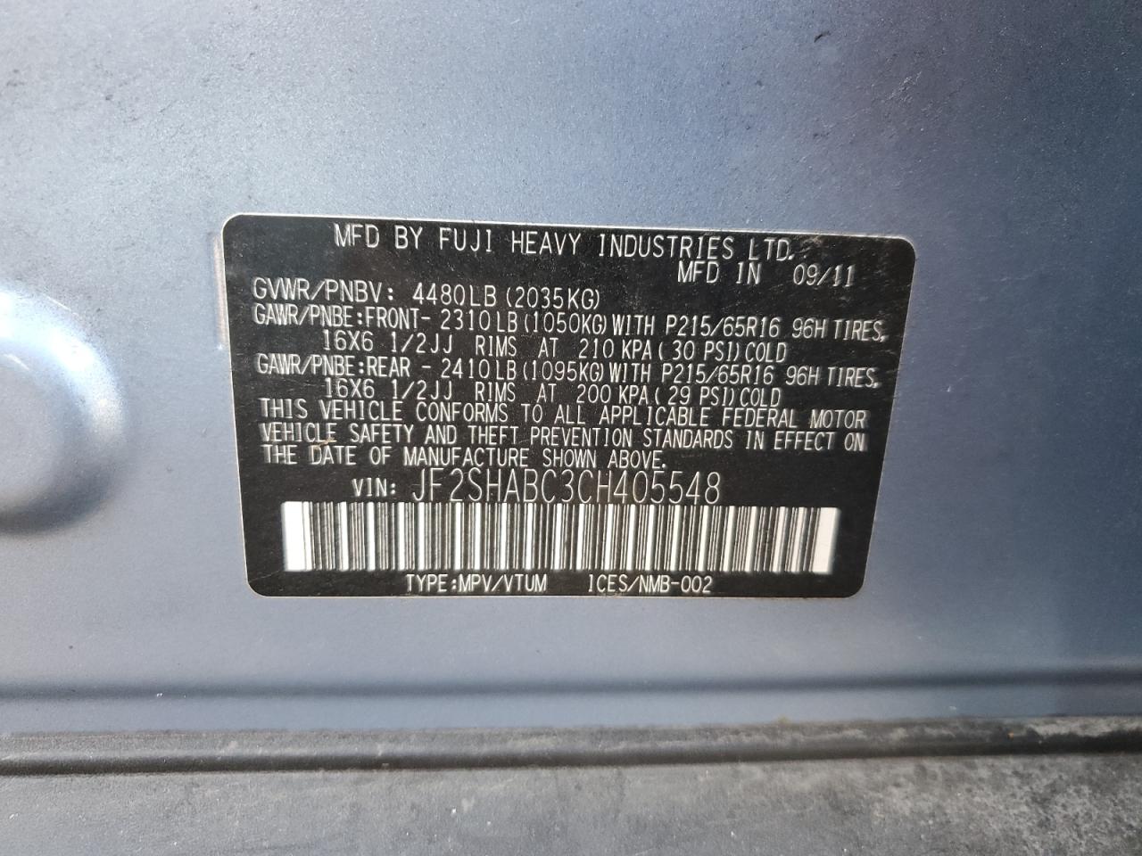 SUBARU FORESTER 2.5X