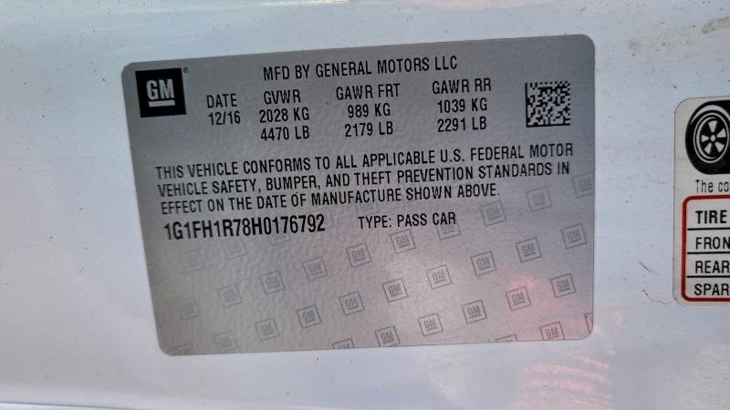 2017 CHEVROLET CAMARO SS #3297068488