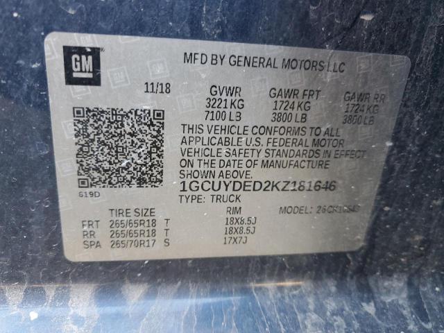 2019 CHEVROLET SILVERADO #3287538998