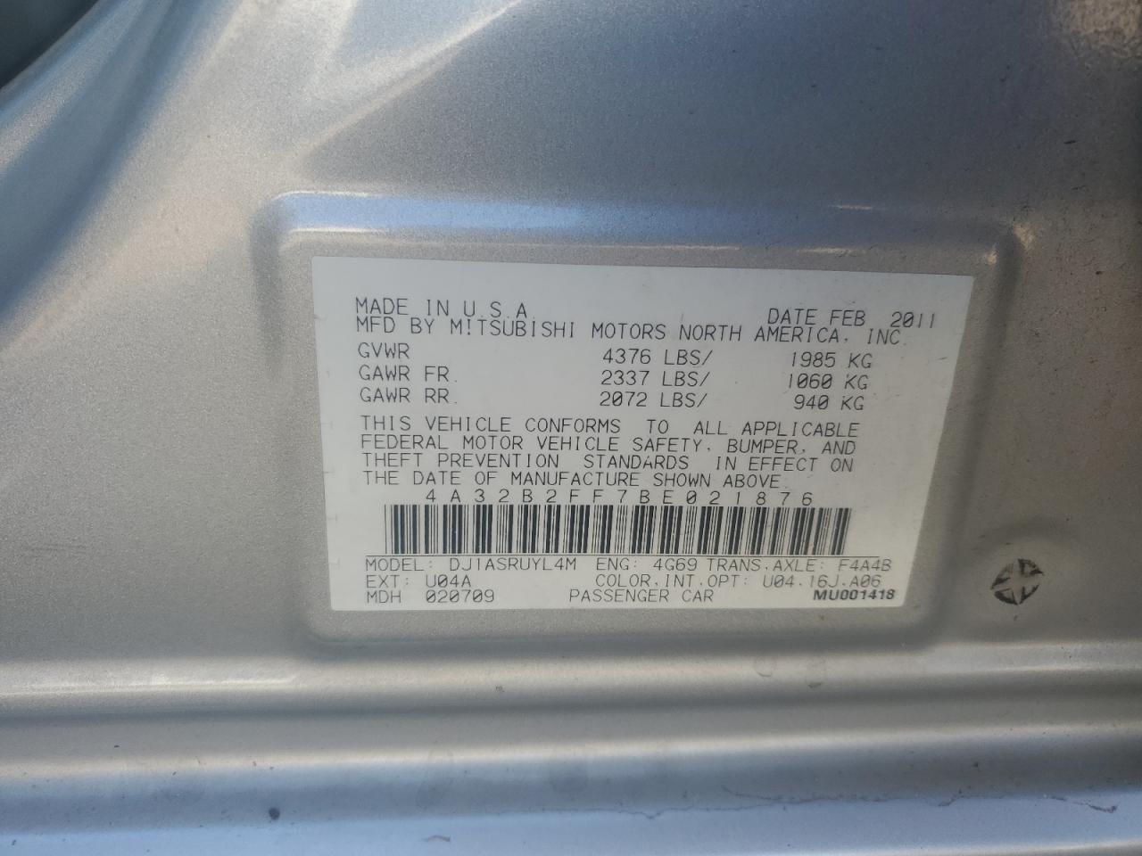 MITSUBISHI GALANT FE