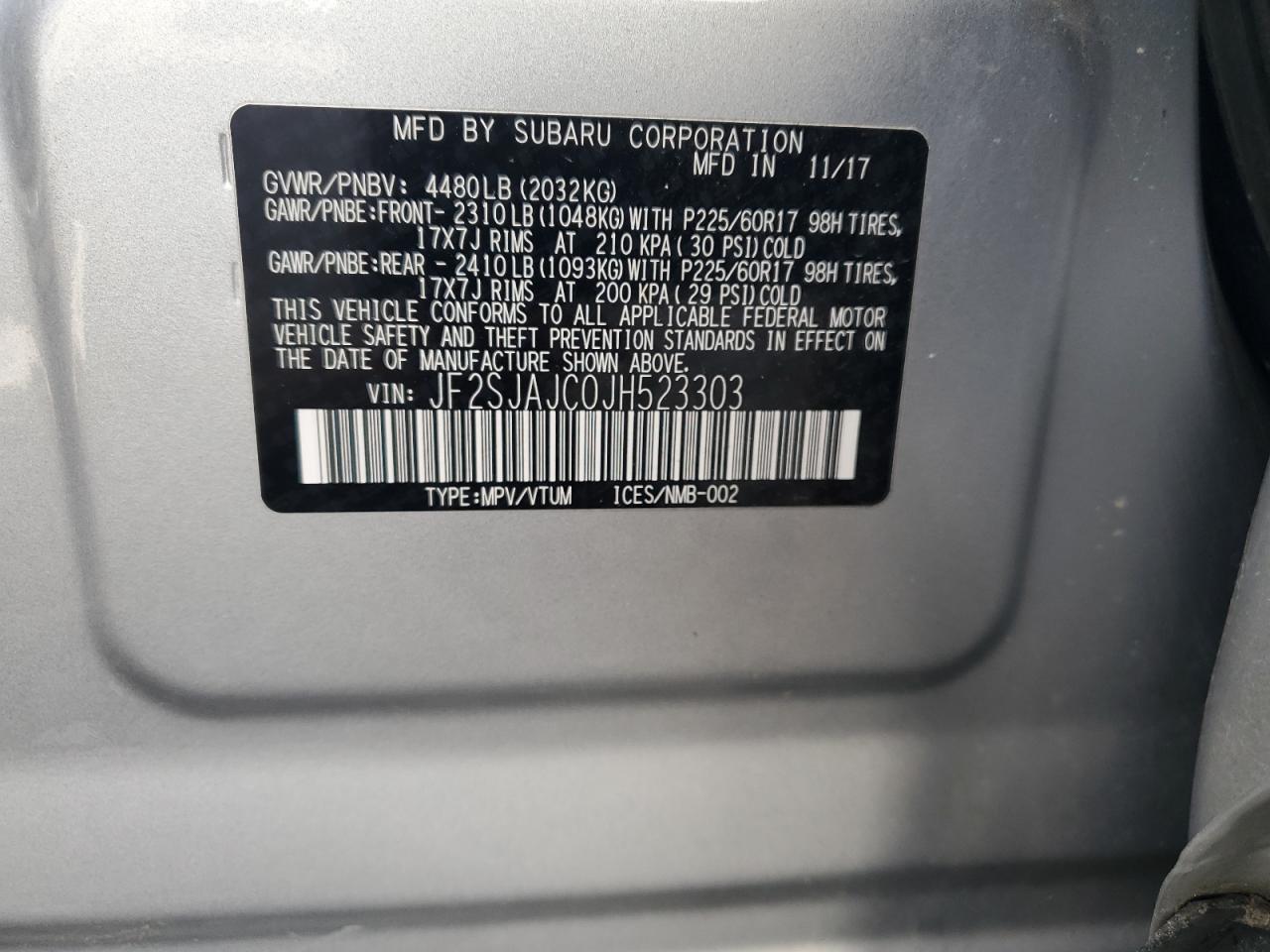 SUBARU FORESTER 2.5I LIMITED