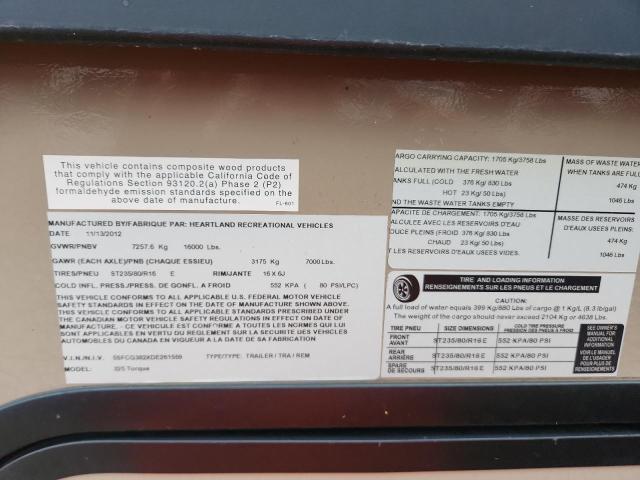 2013 HARTLAND TORQUE HARTLAND TORQUE #3293497425