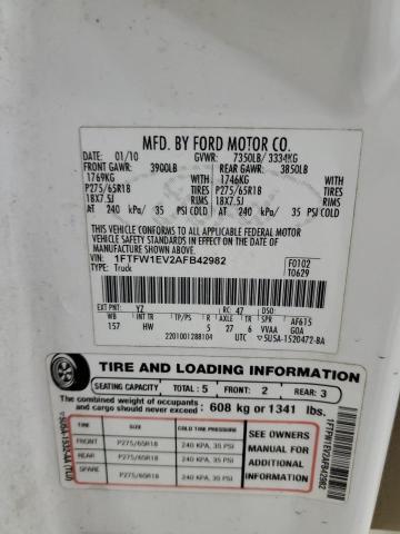 2010 FORD F150 SUPER #3292351269