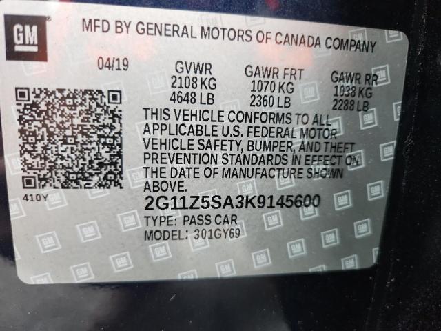 2019 CHEVROLET IMPALA LT - 2G11Z5SA3K9145600