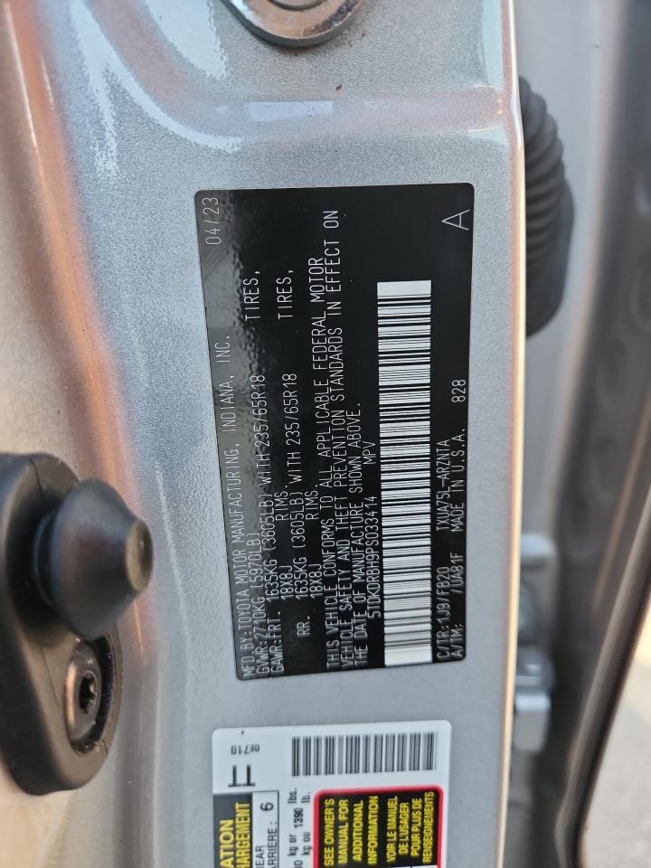 Lot #3302816934 2023 TOYOTA HIGHLANDER