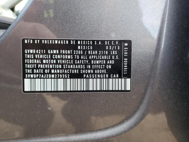 2013 VOLKSWAGEN JETTA SE #3291378154