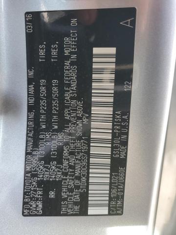 2016 TOYOTA SIENNA SE 5TDXK3DC9GS719771