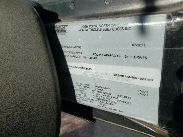 2012 FREIGHTLINER SAF-T-LINER C2 #3294125952