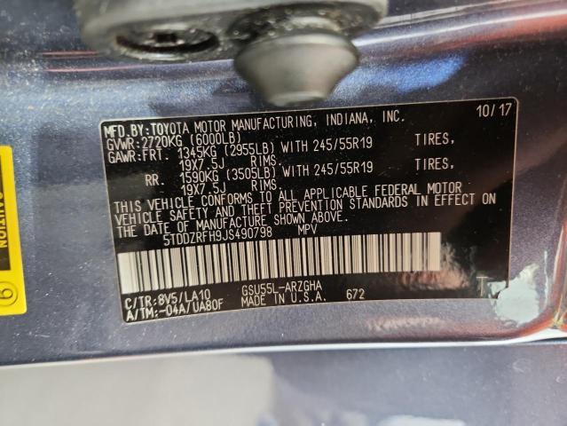 2018 TOYOTA HIGHLANDER #3284756537