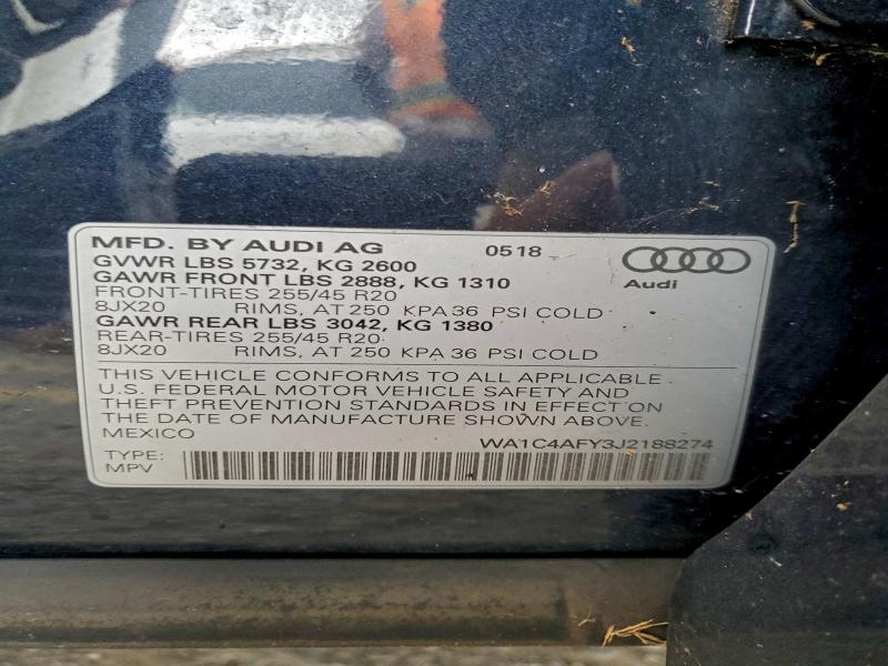 2018 AUDI SQ5 PRESTI #3303879761