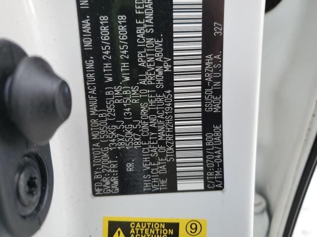 2017 TOYOTA HIGHLANDER #3297118547