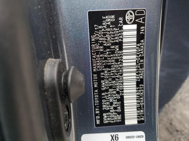 2017 TOYOTA COROLLA LE #3301661637