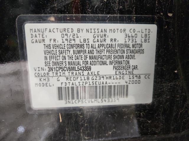 2021 NISSAN KICKS SV - 3N1CP5CV6ML543359