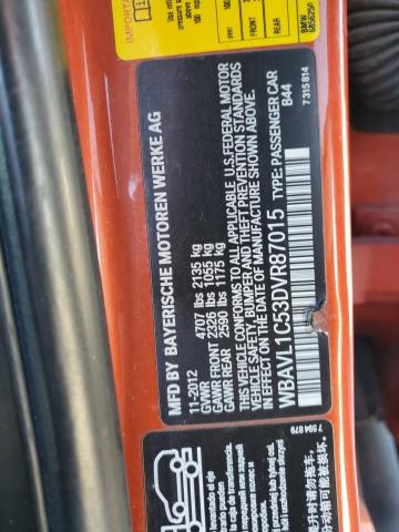 2013 BMW X1 XDRIVE2 - WBAVL1C53DVR87015