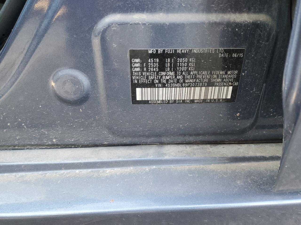 SUBARU LEGACY 2.5I LIMITED