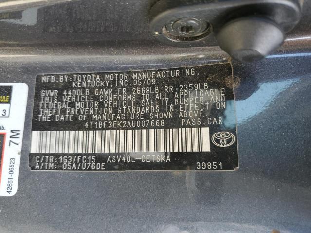 2010 TOYOTA CAMRY BASE #3311606236