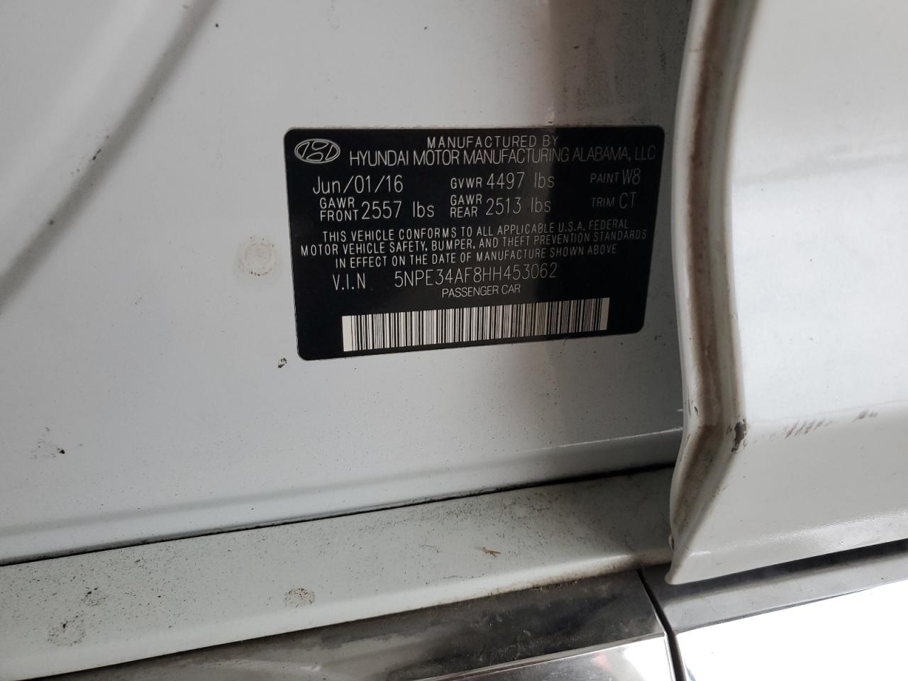 Lot #3303668928 2017 HYUNDAI SONATA SPO