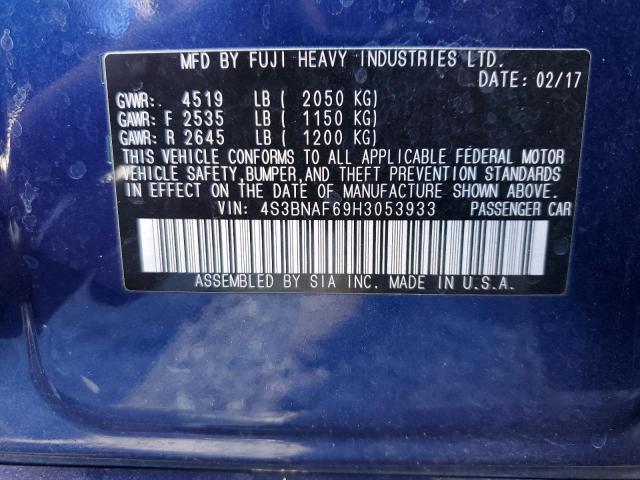 2017 SUBARU LEGACY 2.5 #3309353020