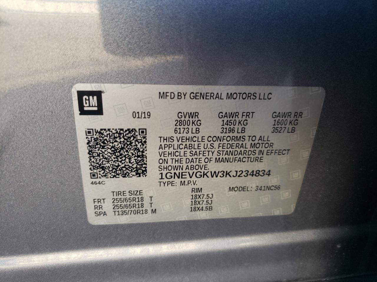 CHEVROLET TRAVERSE LT