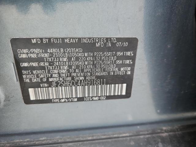 2010 SUBARU FORESTER 2 - JF2SH6CC4AH916811