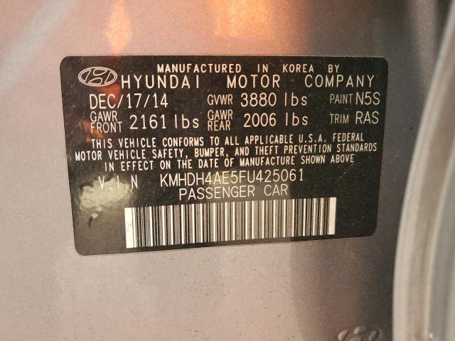 2015 HYUNDAI ELANTRA SE #3296953904