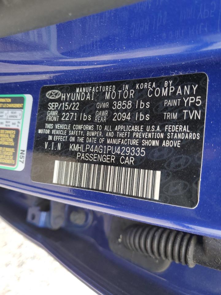 Lot #3301983453 2023 HYUNDAI ELANTRA LI