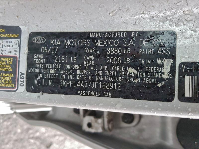 2018 KIA FORTE LX #3309505576