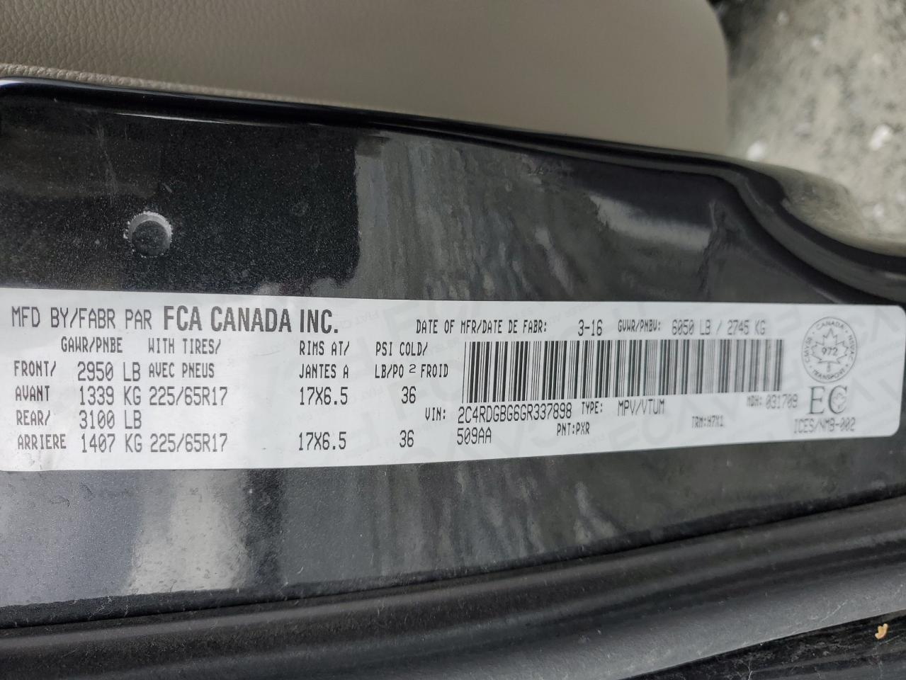 DODGE GRAND CARAVAN SE