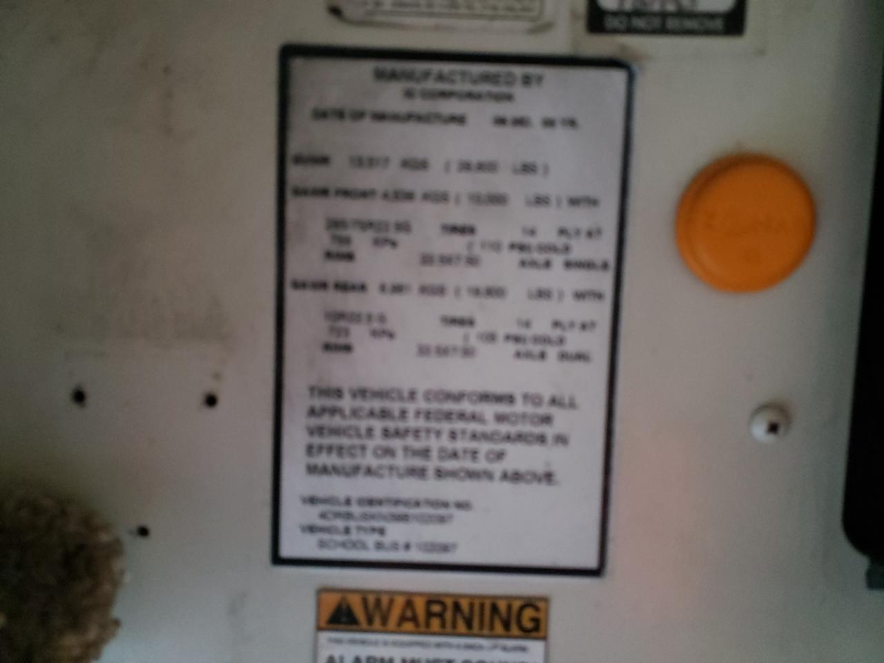 Lot #3287478014 2009 IC CORPORATION CE SERIES SCHOOL