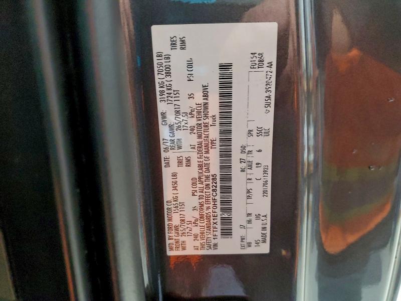 2017 FORD F150 SUPER #3309578561