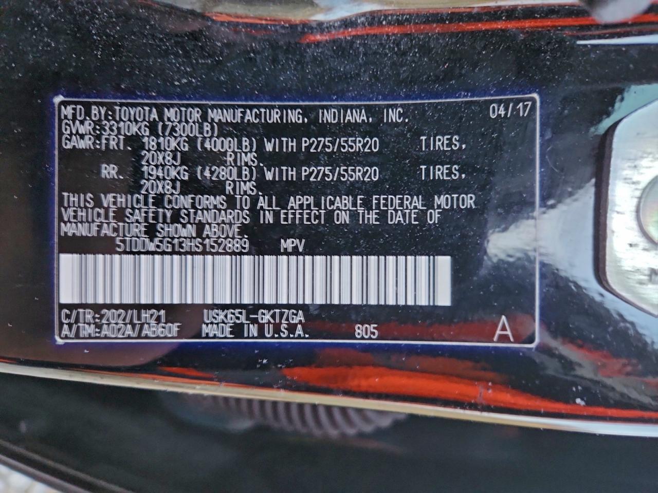 TOYOTA SEQUOIA PLATINUM