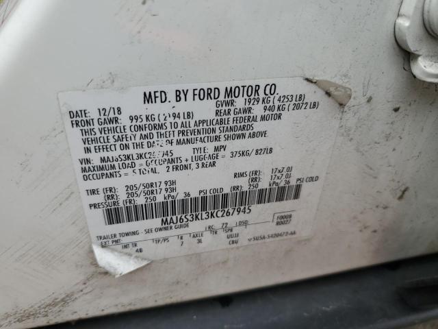 2019 FORD ECOSPORT T #3291315154