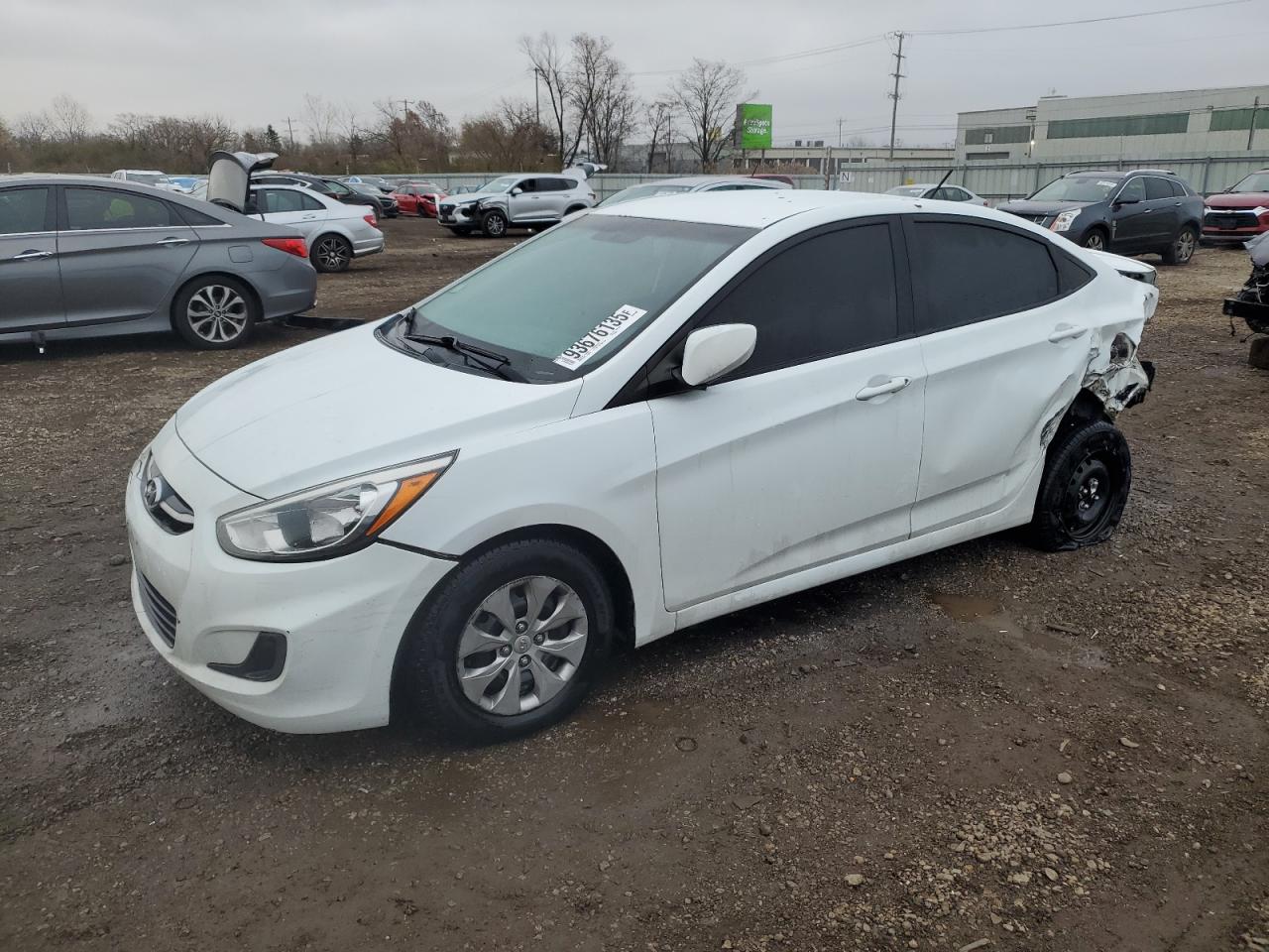 Lot #3302841906 2015 HYUNDAI ACCENT GLS