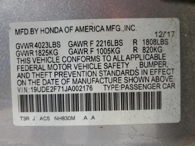 2018 ACURA ILX PREMIU #3297948798